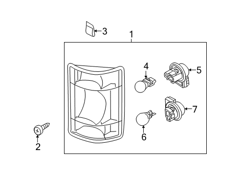 2013 Ford E-250 Combination Lamps Diagram