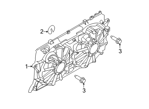 2013 Ford F-150 Cooling System, Radiator, Water Pump, Cooling Fan Diagram 3 - Thumbnail