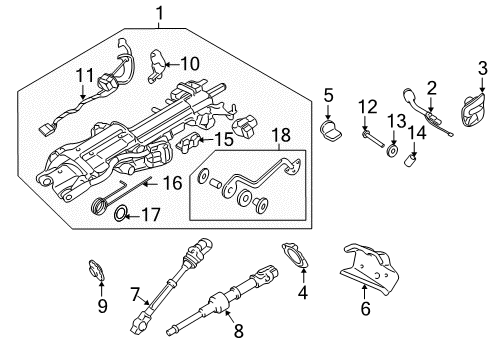 2005 Ford Expedition Housing & Components Diagram
