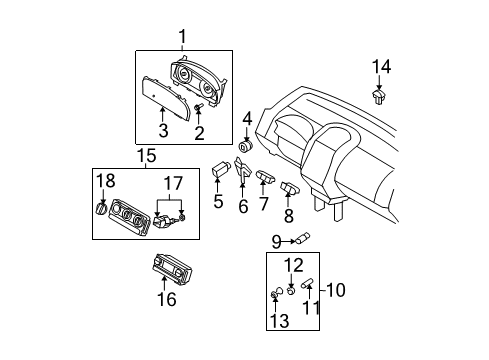 2010 Ford Edge A/C & Heater Control Units Diagram