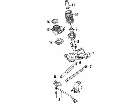 2001 Mercury Cougar Spring, Rear Diagram for 1S8Z-5560-BA