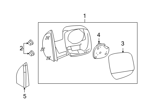 2008 Ford E-150 Mirrors, Electrical Diagram 2 - Thumbnail