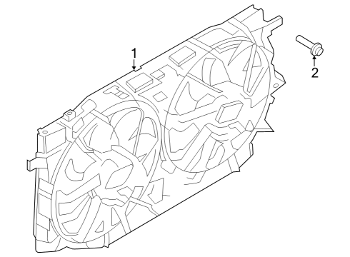 2023 Ford Bronco Cooling System, Radiator, Water Pump, Cooling Fan Diagram 3 - Thumbnail
