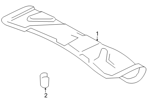 2008 Mercury Sable Interior Trim - Trunk Lid Diagram