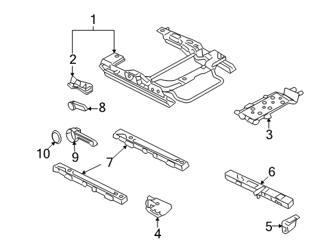 2006 Ford Fusion Tracks & Components Diagram 2 - Thumbnail
