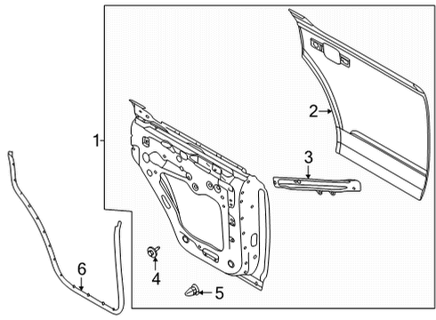 2023 Ford Bronco Door & Components Diagram 3 - Thumbnail