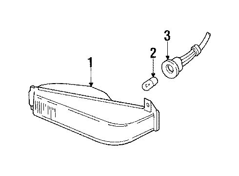 1989 Ford Bronco II Park Lamps Diagram