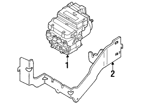 2000 Mercury Cougar Anti-Lock Brakes Diagram 1 - Thumbnail