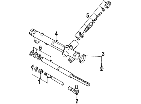 1984 Ford Thunderbird Steering Gear & Linkage Diagram 1 - Thumbnail