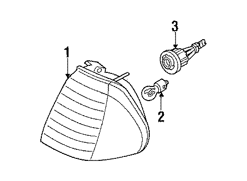 1987 Mercury Topaz Park Lamps Diagram 2 - Thumbnail