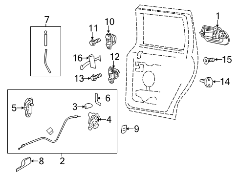 2014 Lincoln Navigator Front Door Diagram 5 - Thumbnail