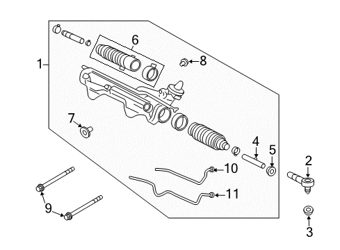 2008 Ford Expedition Steering Column & Wheel, Steering Gear & Linkage Diagram 3 - Thumbnail