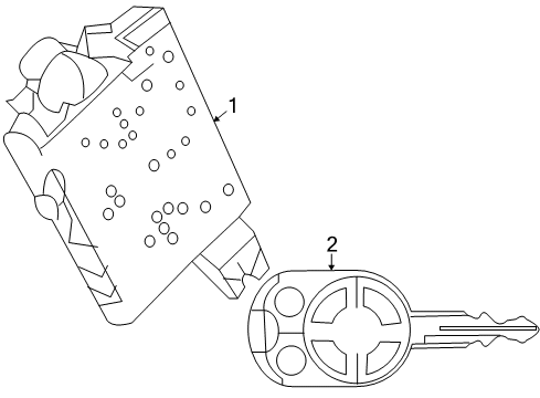 2009 Lincoln MKX Anti-Theft Components Diagram 1 - Thumbnail
