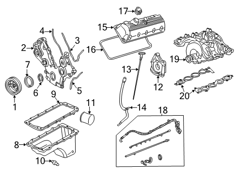 2008 Ford F-150 Engine Parts & Mounts, Timing, Lubrication System Diagram 4 - Thumbnail