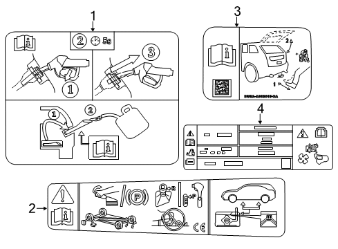 2016 Lincoln MKC Information Labels Diagram