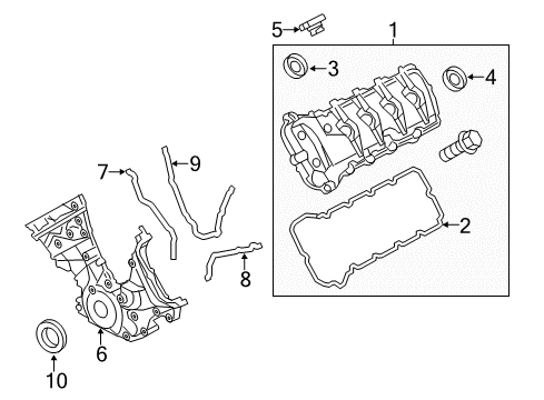 2022 Ford Mustang Valve & Timing Covers Diagram 2 - Thumbnail