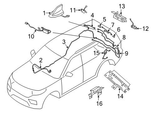 2023 Ford Explorer Antenna & Radio Diagram