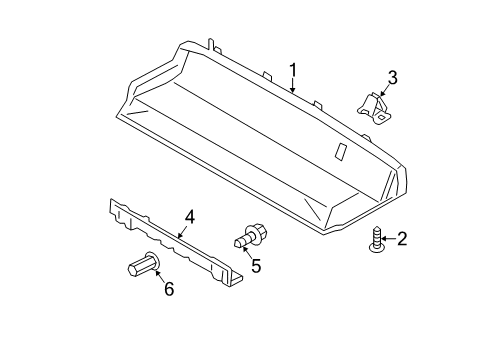 2020 Ford Transit Connect Overhead Console Diagram 2 - Thumbnail
