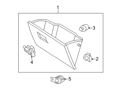 2006 Ford Escape Latch, Front Diagram for YL8Z-7806072-AAC