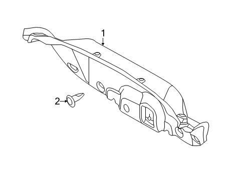 2015 Ford Focus Interior Trim - Trunk Lid Diagram