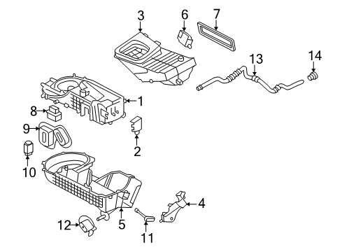 2006 Ford Freestyle Case Assembly Diagram for 5F9Z-19C974-AB
