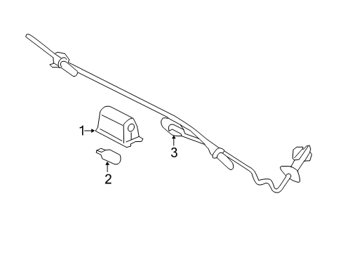 2019 Ford Escape License Lamp, Rear Diagram for BB5Z-13550-A