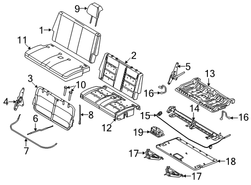 2009 Ford Taurus X Rear Seat Diagram