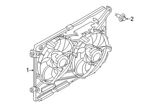 2018 Lincoln MKZ Cooling System, Radiator, Water Pump, Cooling Fan Diagram 2 - Thumbnail
