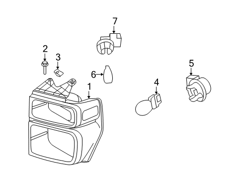 2013 Ford E-250 Park Lamps Diagram