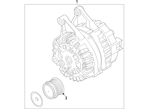 2020 Ford EcoSport Alternator Diagram 1 - Thumbnail