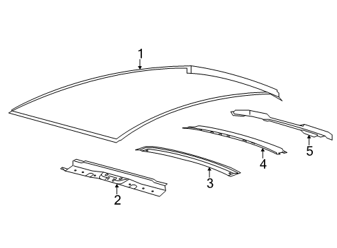 2017 Ford C-Max Roof & Components Diagram 2 - Thumbnail