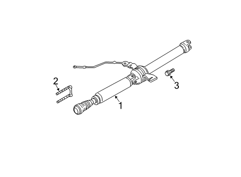 2012 Ford Escape Drive Shaft - Rear Diagram