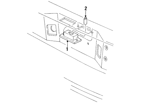 1995 Ford Thunderbird License Lamps Diagram
