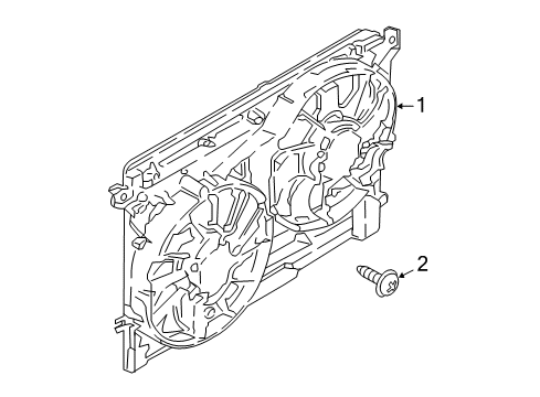 2019 Ford Fusion Cooling System, Radiator, Water Pump, Cooling Fan Diagram 5 - Thumbnail