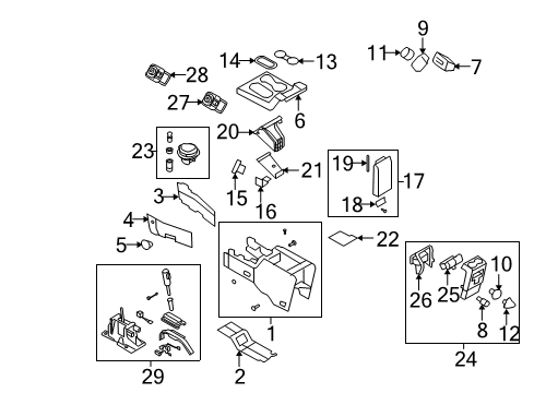2010 Ford Explorer Gear Shift Control - AT Diagram