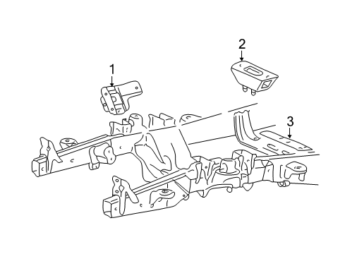 2004 Ford Expedition Engine & Trans Mounting Diagram