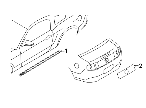2011 Ford Mustang Stripe Tape Diagram 11 - Thumbnail