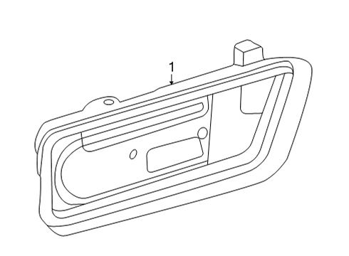 2021 Ford Bronco Sport Side Marker Lamp, Front Driver Side Diagram for M1PZ-15A201-B
