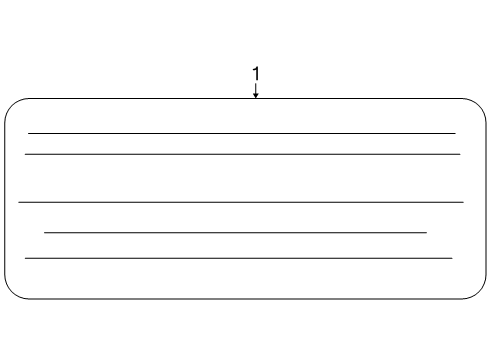 2013 Ford E-250 Information Labels Diagram