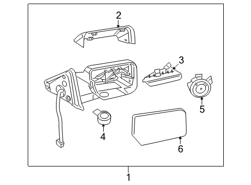2009 Lincoln Navigator Outside Mirrors Diagram