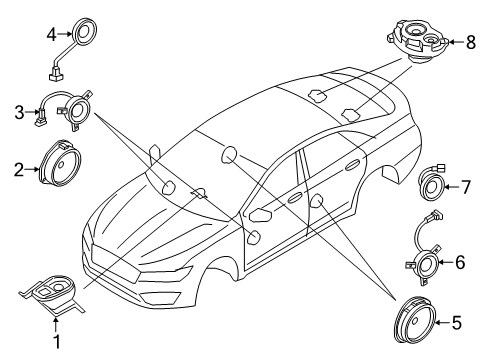 2018 Lincoln MKZ Sound System Diagram 5 - Thumbnail