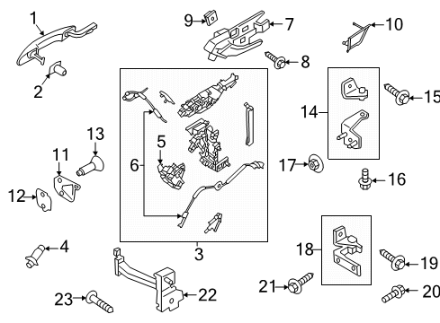 2021 Lincoln Corsair Front Door Diagram