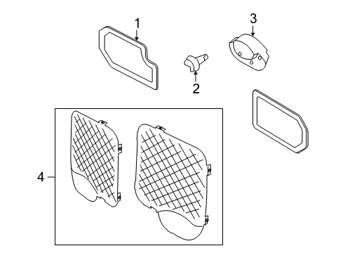 2012 Ford Transit Connect Interior Trim - Back Door Diagram