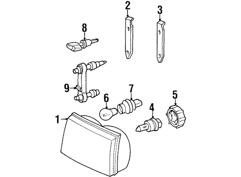 1999 Mercury Grand Marquis Headlamps Diagram