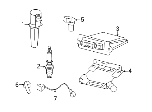 2008 Mercury Mariner Ignition System Diagram 1 - Thumbnail