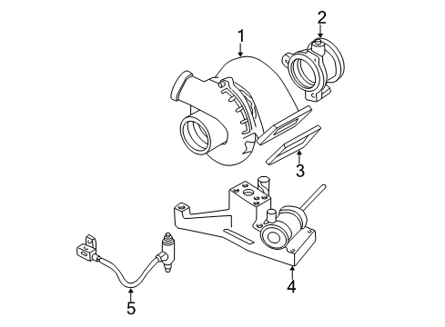 2001 Ford E-350 Econoline Club Wagon Turbocharger Diagram