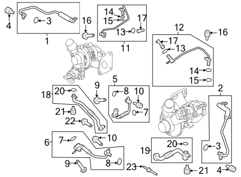 2023 Ford Bronco Hoses & Pipes Diagram 2 - Thumbnail