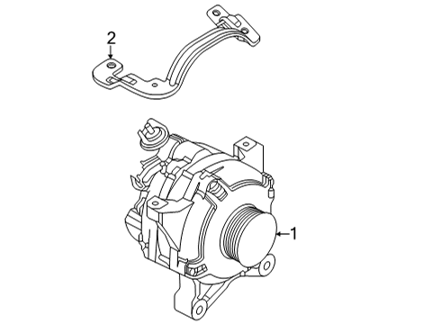 2015 Ford E-350 Super Duty Alternator Diagram 4 - Thumbnail
