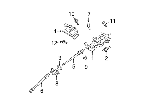 2007 Ford Expedition Reinforcement Bracket Diagram for 7L1Z-3B743-A