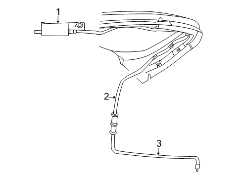 2004 Ford Thunderbird Antenna Cable, Rear Diagram for 1W6Z-18812-BA